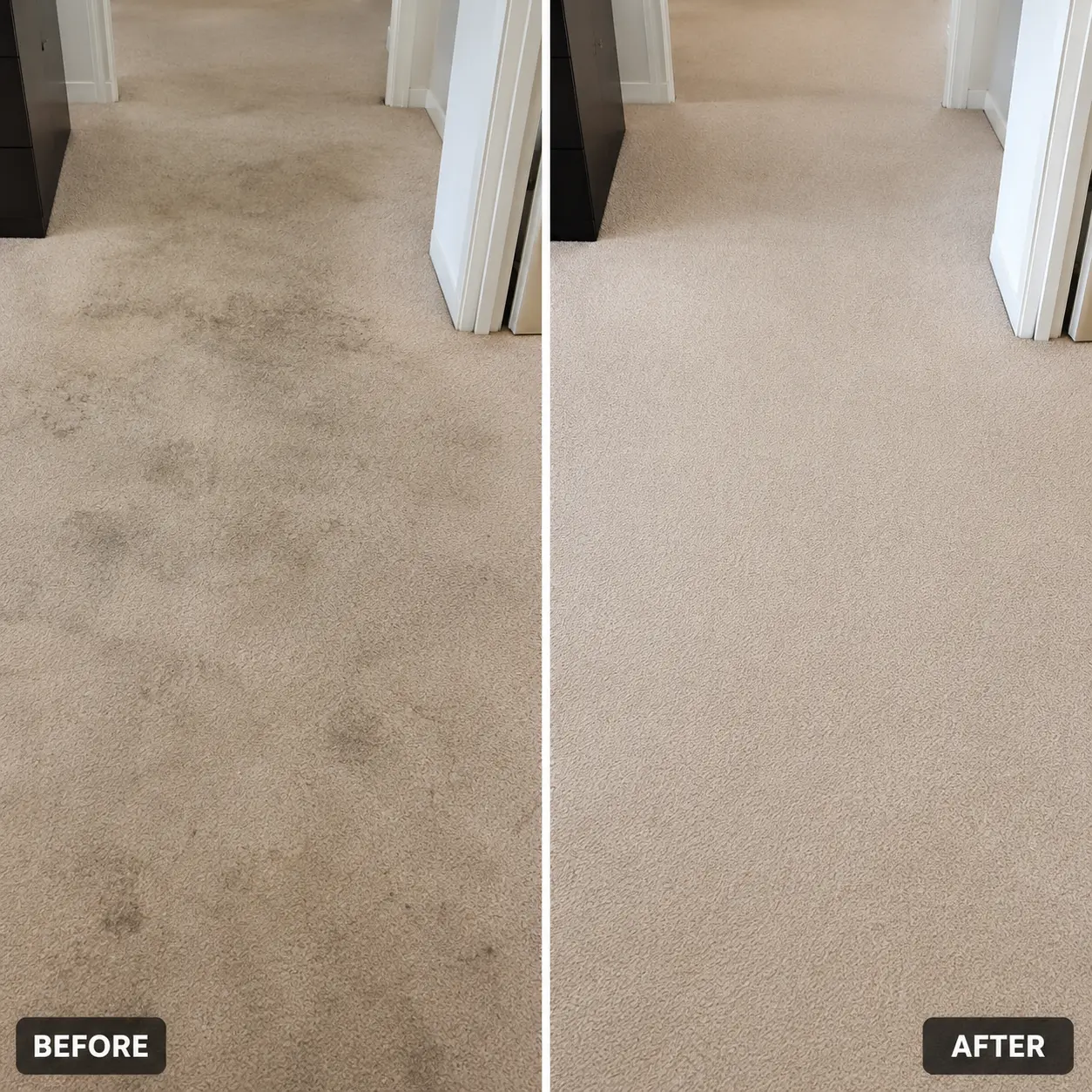 Before & After High Traffic Area Cleaning
