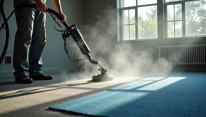 Steam Extraction Carpet Cleaning Process